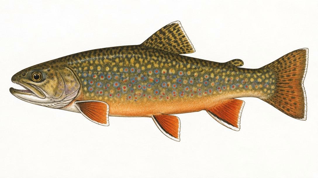 Brook Trout identification drawing