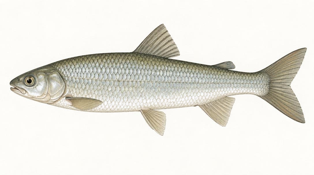 Mountain Whitefish identification drawing
